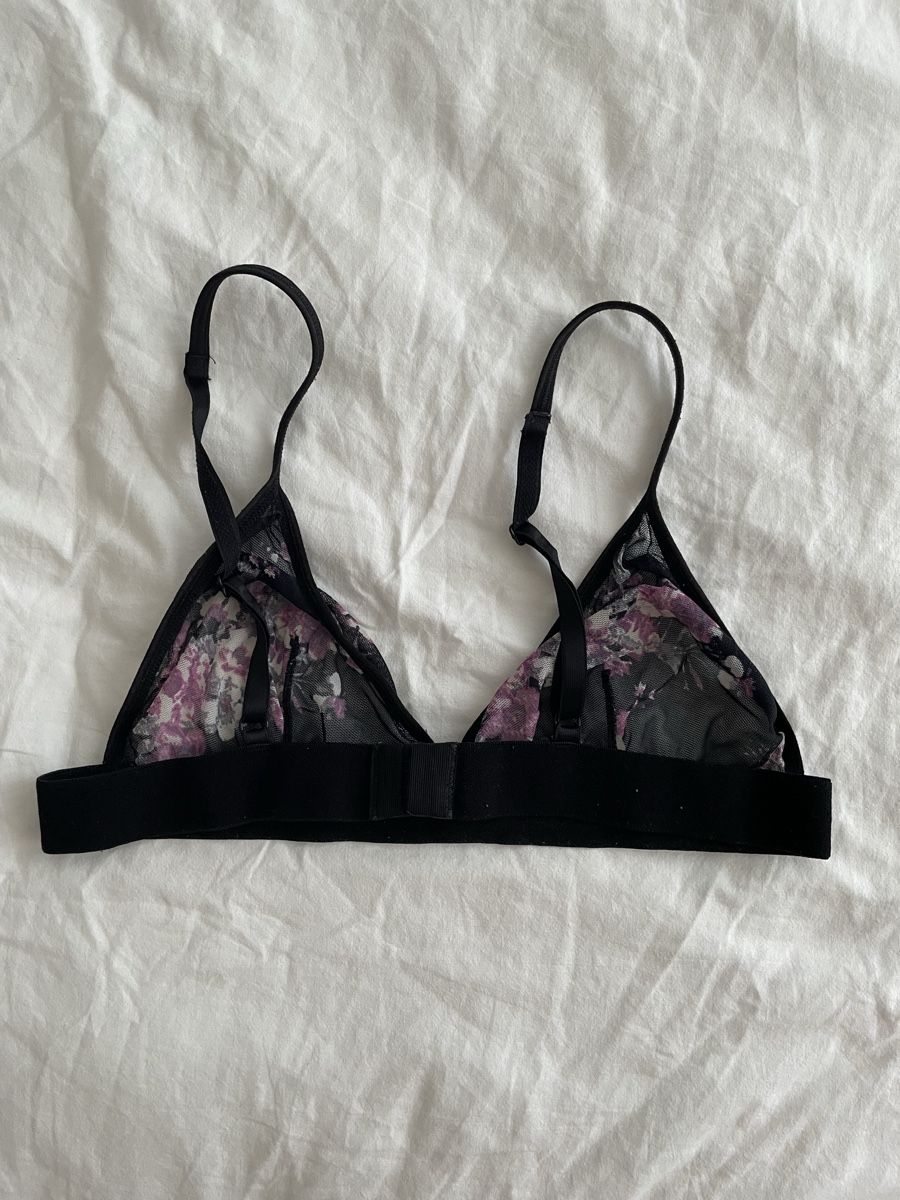 Altra biancheria intima: Bralette Netz Blumenmuster Schwarz Gr. S – Usato da Zürich venduto da vik_isi 2