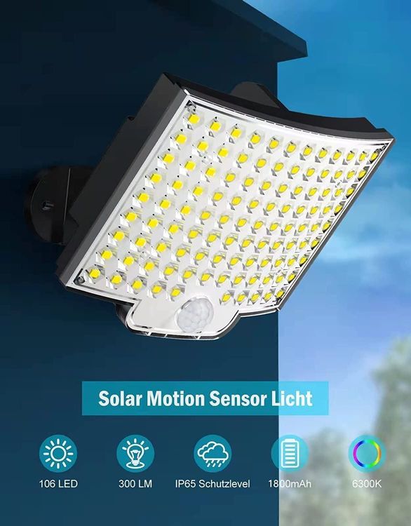Solarlampen garten mit bewegungsmelder Kaufen auf Ricardo