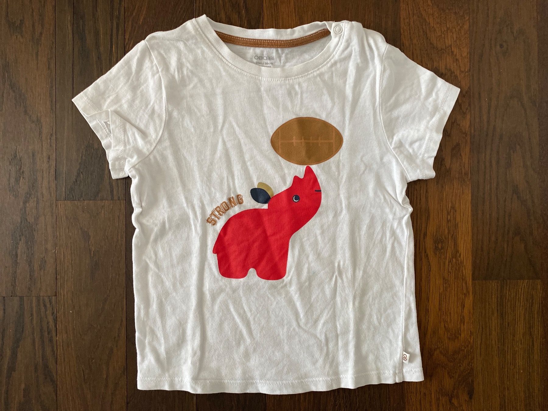 Okaidi Camicie, Top & T-shirt: T-Shirt, Obaidi, Gr.86, weiß – Usato da Adliswil venduto da mun_k9pf