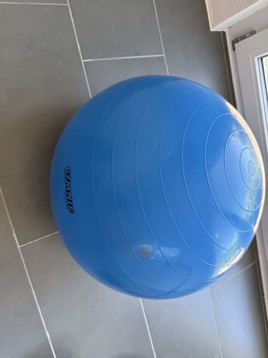 Bälle: Gymnastikball blau – Gebraucht aus Zuzwil BE von sen_xf6x