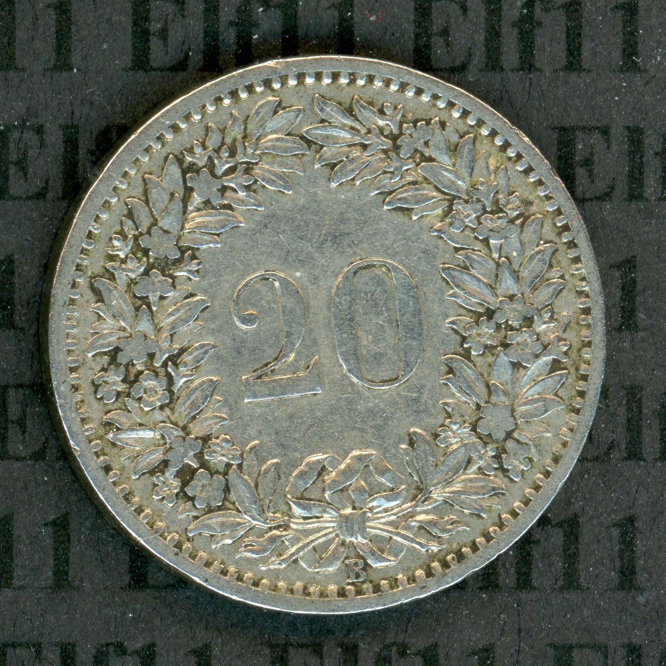 Tutti le monete: CHF___0.20 1893 -vz 20 Rappen – Usato da Widnau venduto da Elf11 1