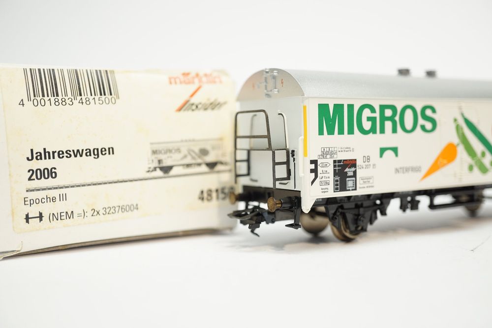 3å Märklin 48150 Insider 2006 Kühlwagen Migros | Kaufen auf Ricardo