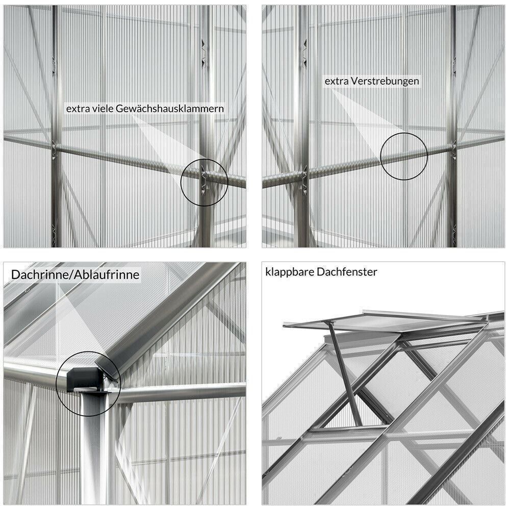 Cabanes de jardin & serres: Gardebruk Gewächshaus 7,2m 380x190cm – Neuf avec emballage d'origine à Bottighofen par zaap 2