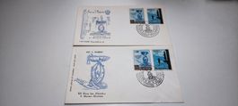 2x Ersttagsbrief Republik San Marino 1963