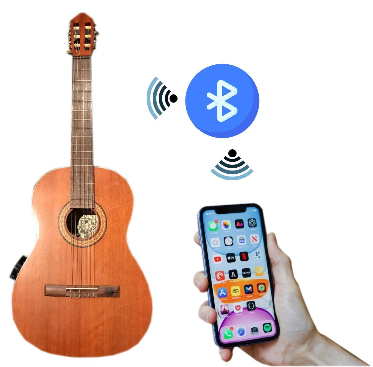 Strumenti musicali: Bluetooth - Gitarre ! der Partyhit! – Usato da Bonaduz venduto da Mikebond