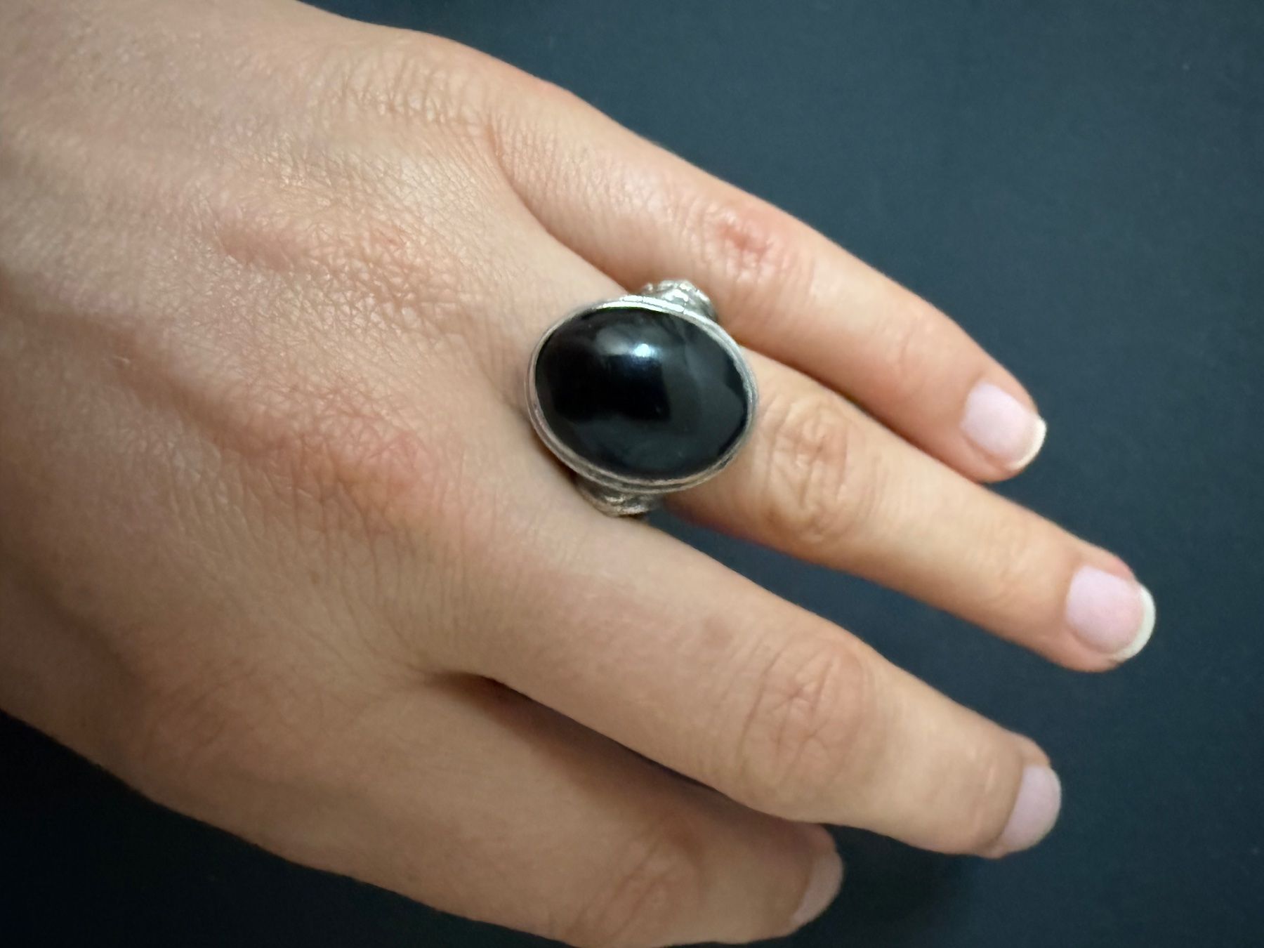 Anelli: Vintage Silber Ring mit Onyx 925 – Usato da Spiegel b. Bern venduto da Rogger72 3