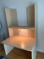 Schreibtisch mit Stauraum, Regal & Licht ! TOP Zustand !