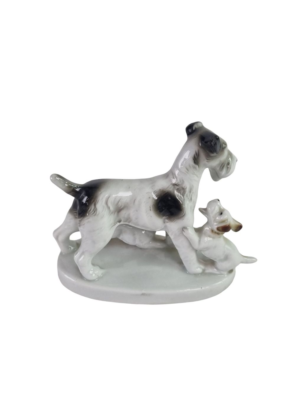 Statuette: PORZELANFIGUR Terrier Hunde – Usato da Wangen b. Olten venduto da Restwert_Wangen 1