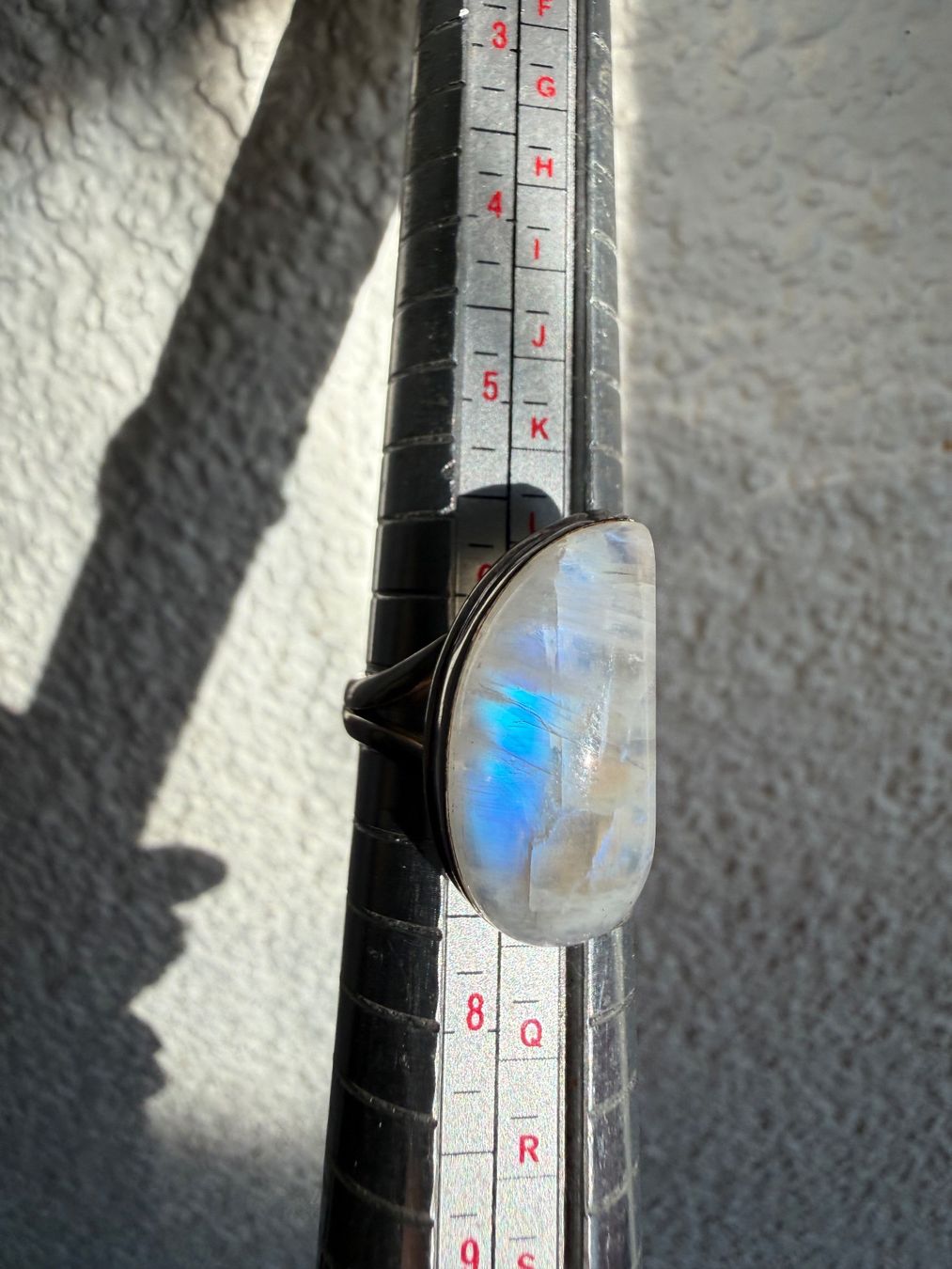 Ringe: Silber Ring mit Regenbogen Mondstein 925 – Gebraucht aus Spiegel b. Bern von Rogger72 1