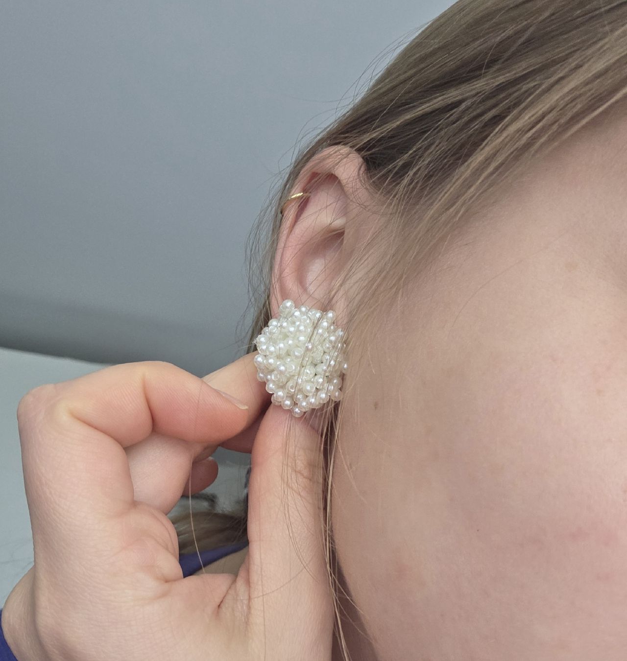 Orecchini pendenti & Orecchini a lobo: Elegante Ohrstecker mit Perlenmuster - Neu & Stilvoll – Nuovo (secondo la descrizione) da Bülach venduto da Recherchieren 3