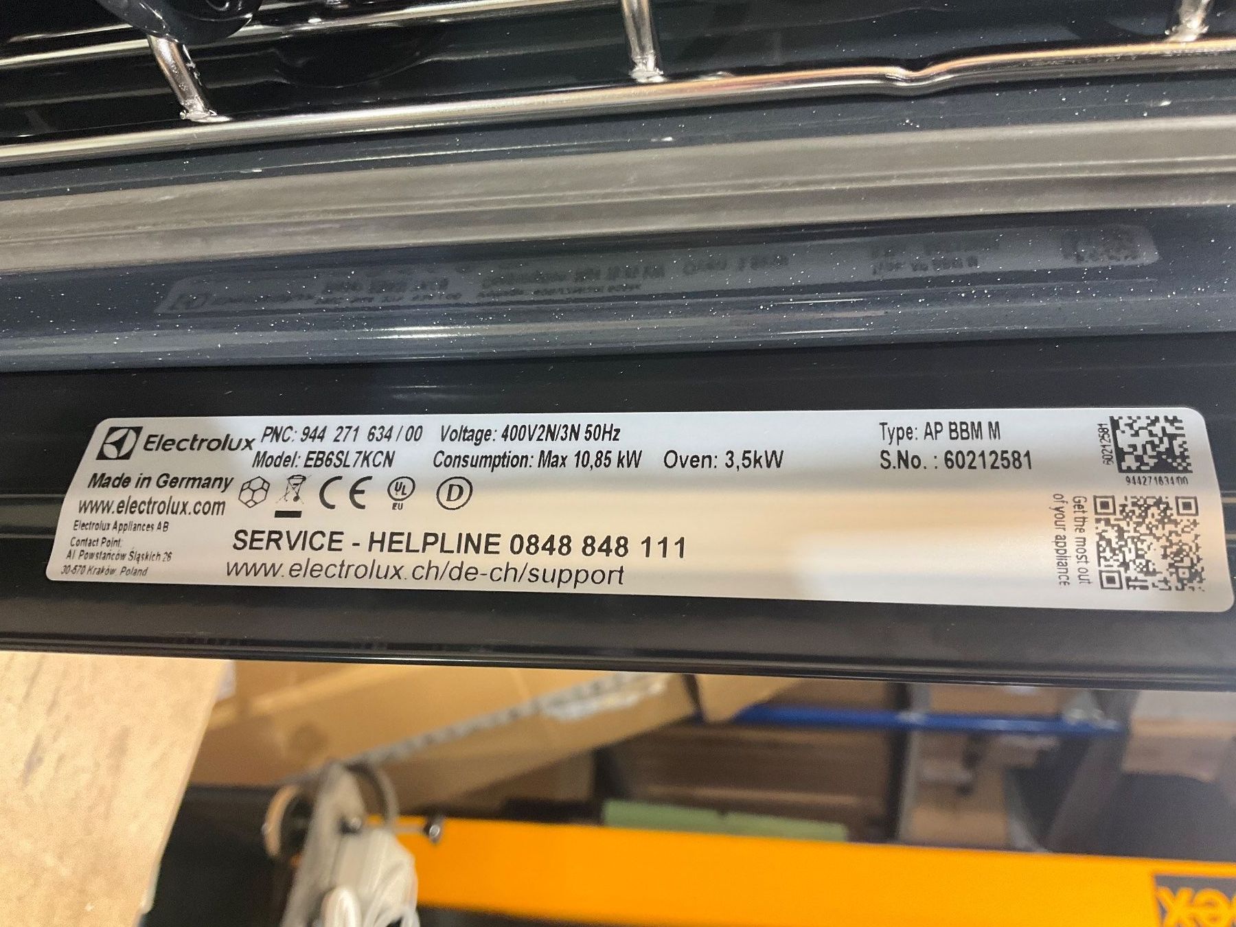 Electrolux Backöfen: 044 Electrolux Einbau Multifunktions-Ofen/Steamer 60x55cm – Neu und originalverpackt aus Derendingen von Meisterstuecke 7