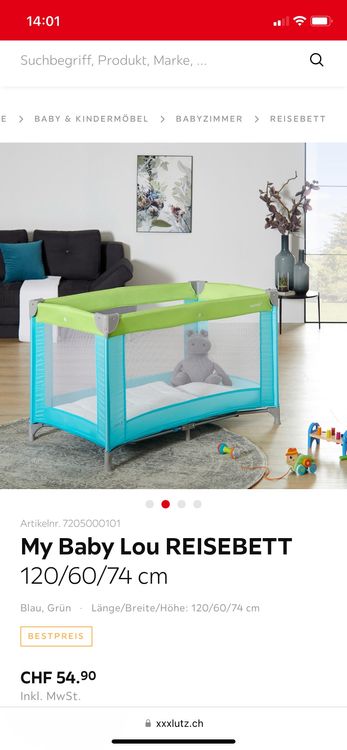 Kinder Reisebett 120x60x74 6