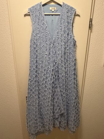 Designer Sommer Kleid Gr S hellblau, luftig