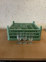19 Kaffi Fertig Gläser divers inkl Rack
