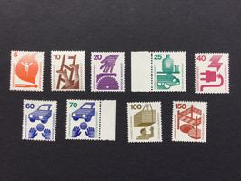 BRD Unfallverhütung 1971-1973 Serie postfrisch **