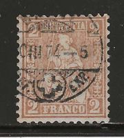 1874 : Sitzende Helvetia Nr. 37a : KP 280.--