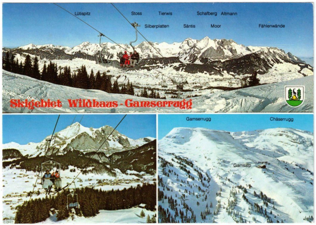 Cartoline postali: Wildhaus - 3 Bild AK – Usato da Binningen venduto da Mountainrider