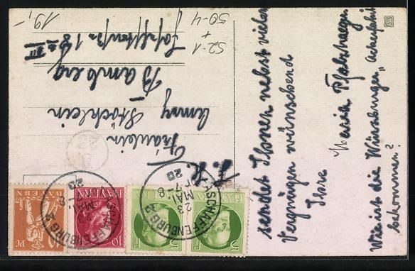 Cartoline postali: Frosch mit Blumenstrauss und Maikäfer i – Usato da Berlin venduto da bartko-reher 1