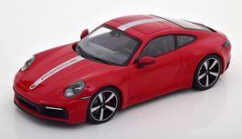 PORSCHE 911 992 CARRERA 4S COUPÉ 2019 ROT 1:18 MINICHAMPS