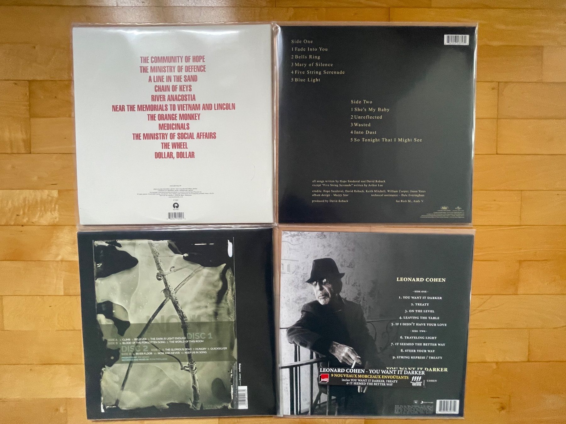 Schallplatten: 4 x Songwriter Vinyl: Cohen, PJ Harvey, Mazzy, Henry! NM!!! – Gebraucht aus Bischofszell von Mihigaudioest 1