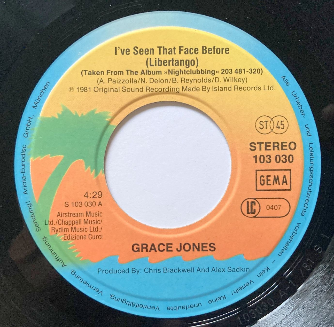 Dischi in vinile: GRACE JONES - I'VE SEEN THAT FACE BEFORE – Usato da Bottens venduto da hotter-than-hell 2