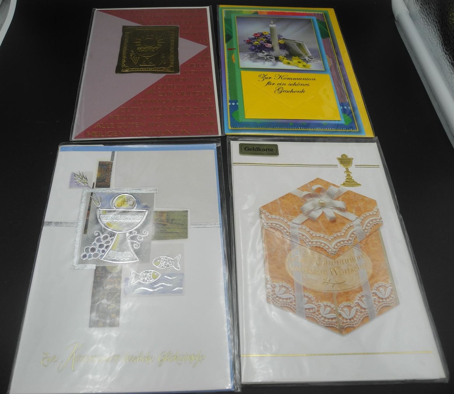 Cartoline: 4 Kommunionkarten, Nr. 309 – Nuovo e nell'imballaggio originale da Kottwil venduto da Crazyrolf