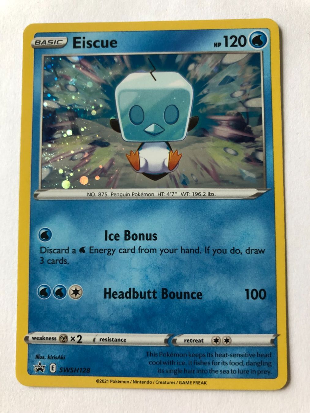 Pokémon Carte collezionabili: Eiscue - Holo - Pokemon – Nuovo (secondo la descrizione) da Nussbaumen AG venduto da pik_wj8w