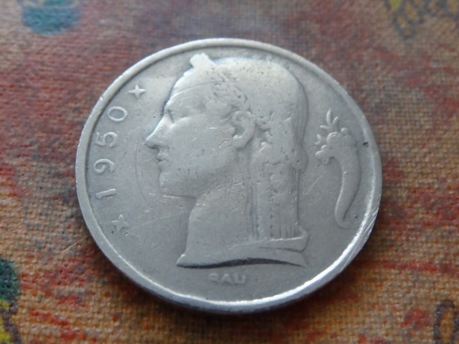 Tutti le monete: BELGIQUE  5  Francs  1950 – Usato da Romanel-sur-Lausanne venduto da Swift13