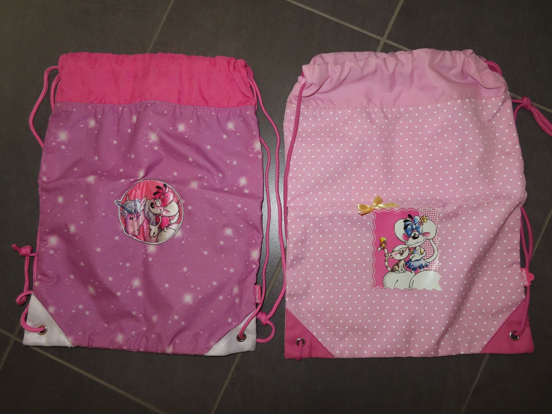 Kindertaschen: 2 DIDDLINA Stoffbeutel / Turnbeutel – Gebraucht aus Wallenried von Asyano