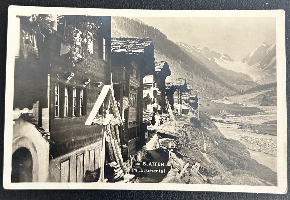 Ansichtskarten: Fotokarte Blatten im Lötschental  – Gebraucht aus Horw von Tellbub