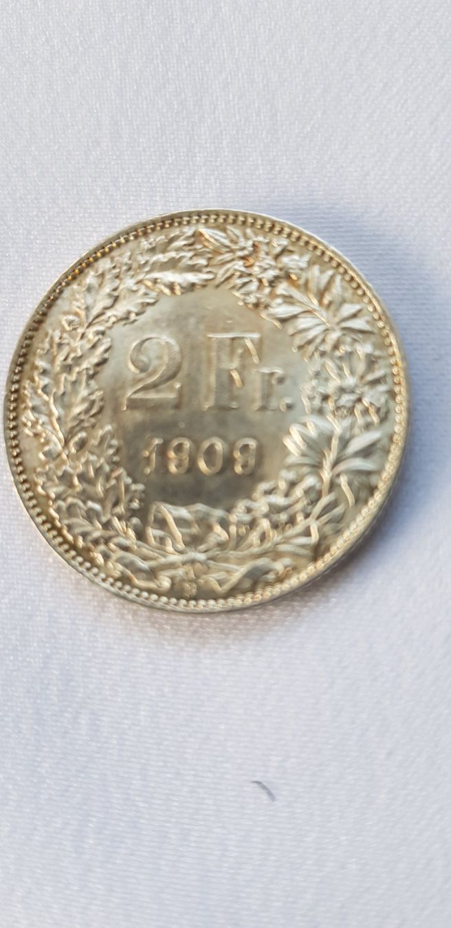 Tutti le monete: 2 Franken 1909 Schweiz – Usato da Dällikon venduto da Toyfan 4