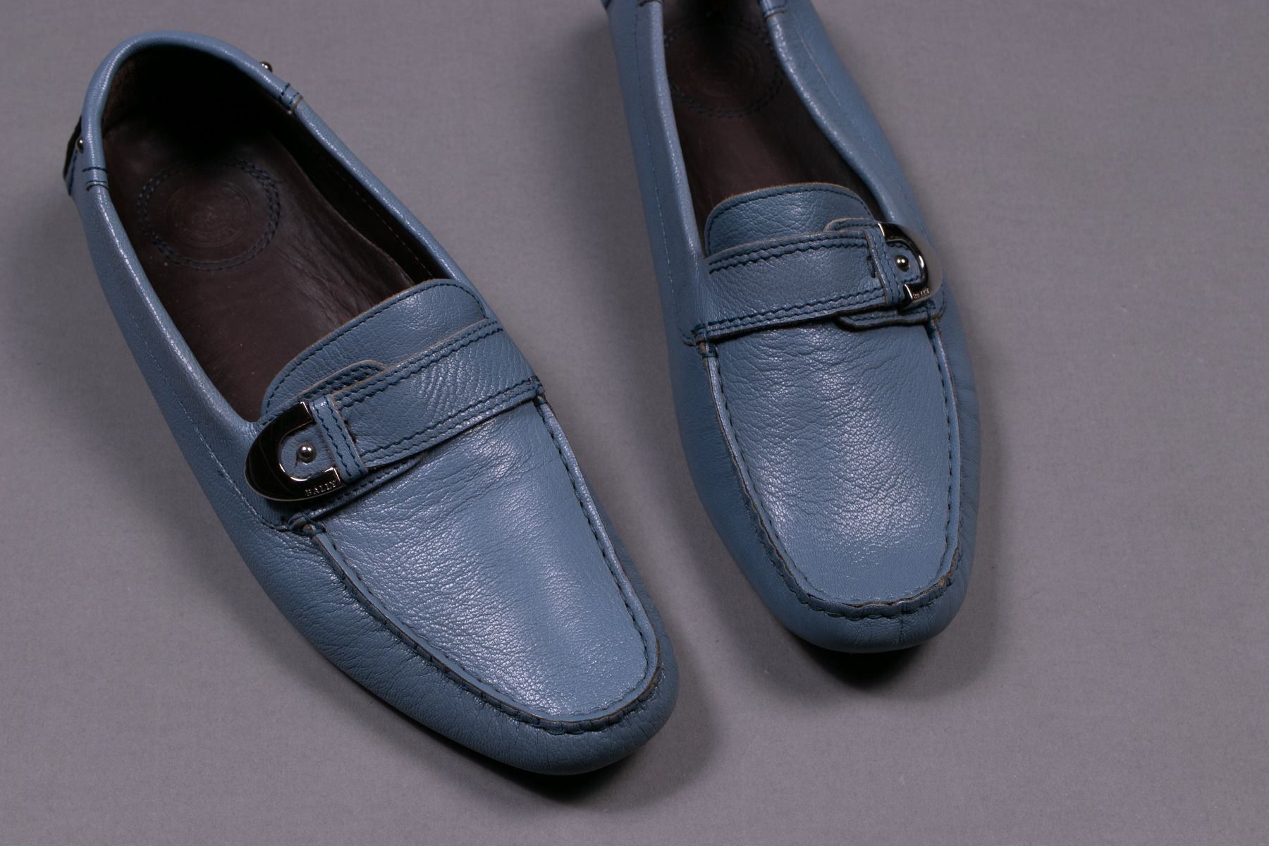 Bally Scarpe da donna: BALLY Blaue Ledermokassin - Gr37 – Usato da Hombrechtikon venduto da BAZ-Vintage 4
