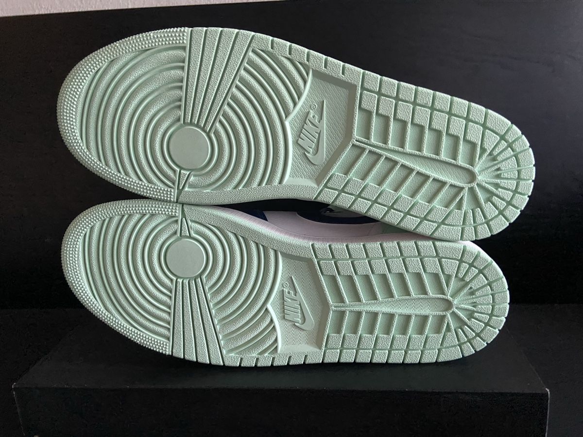 Jordan Scarpe da uomo: Air Jordan 1 Mid Mystic Navy/Mint – Nuovo (secondo la descrizione) da Balsthal venduto da Sven.sch 4