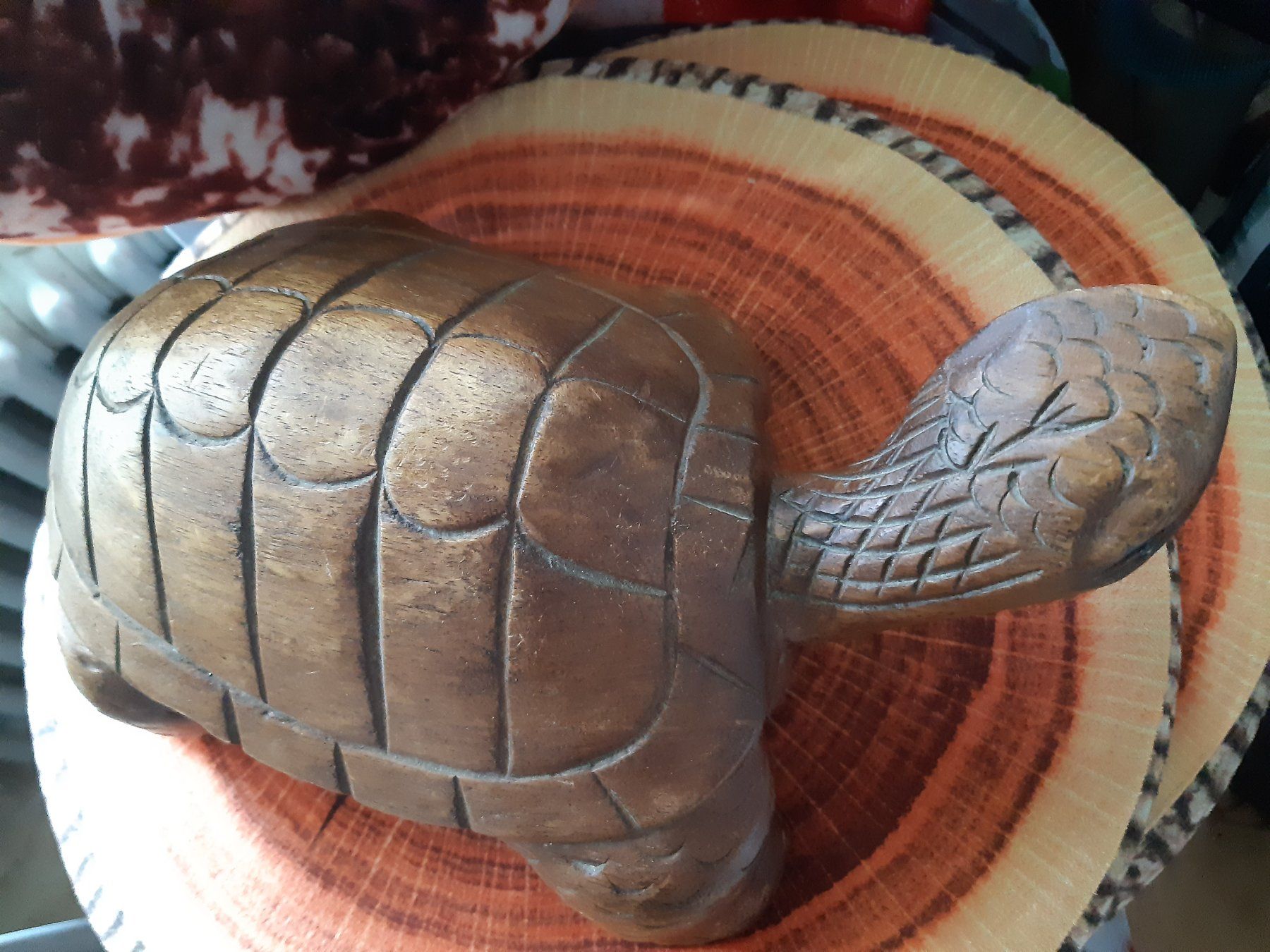 Sculture & Statue: TORTUE en bois – Usato da Genève venduto da dieudedieu 2