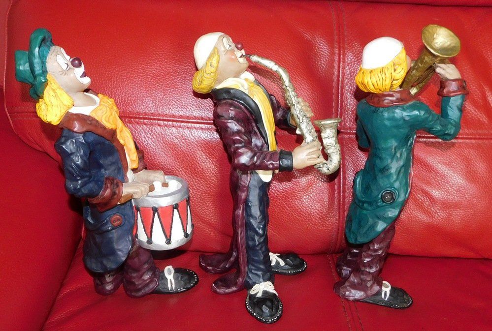 Statuette: 3 Clowns, Handmade,signiert – Usato da Villnachern venduto da Schnugelchen 6