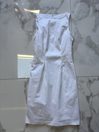 Elegantes weisses Kleid Benetton Gr. 34/36