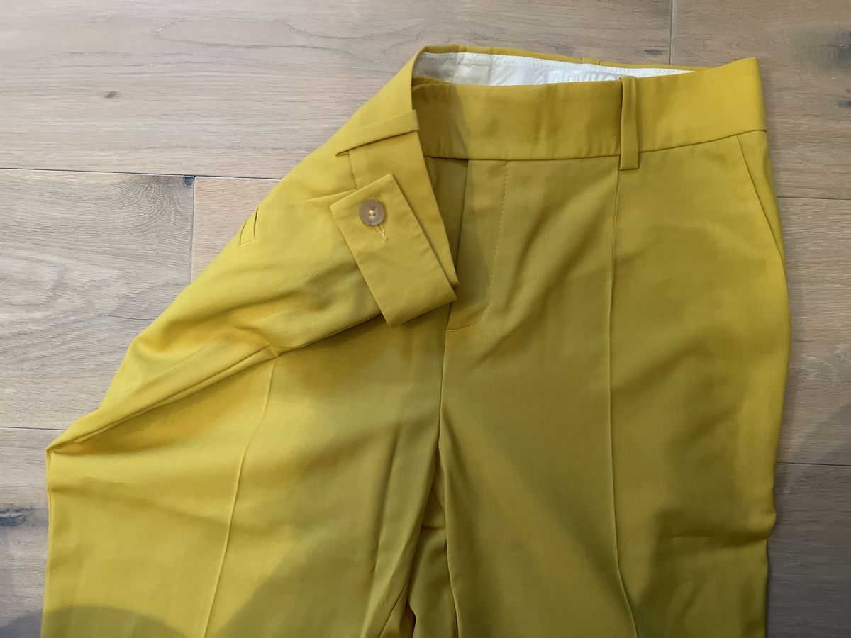 Drykorn Pantaloni: Drykorn Anzughose gelb – Nuovo e nell'imballaggio originale da Wittinsburg venduto da redrose296 1