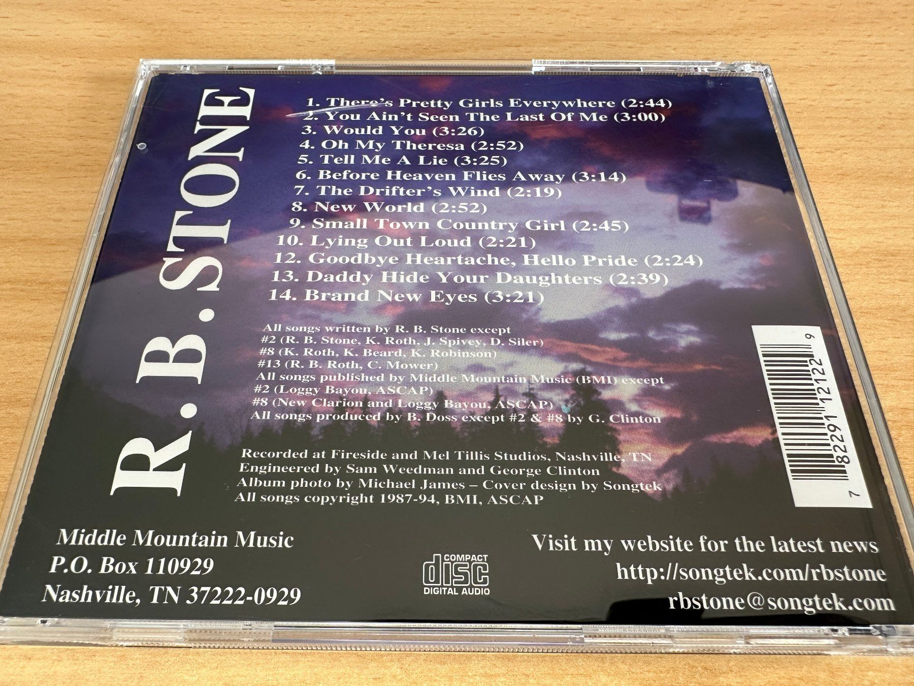 CD: R.B. Stone – The Drifter's Wind – Usato da Rikon im Tösstal venduto da Alpenmutz 1