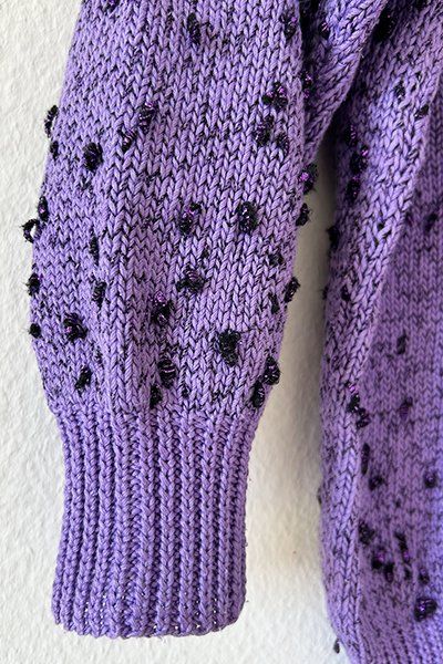 Pullover & Sweatshirts: VIOLETT | Handgestrickter Pullover S | Strickpulli Vintage – Gebraucht aus Engelburg von Rmueller 3