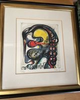 Lithographie original de Paul Cartier avec cadre