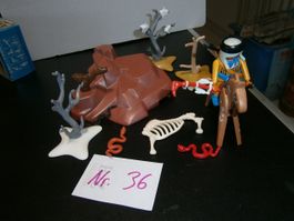Playmobil Indianer mit Fels und Pferd