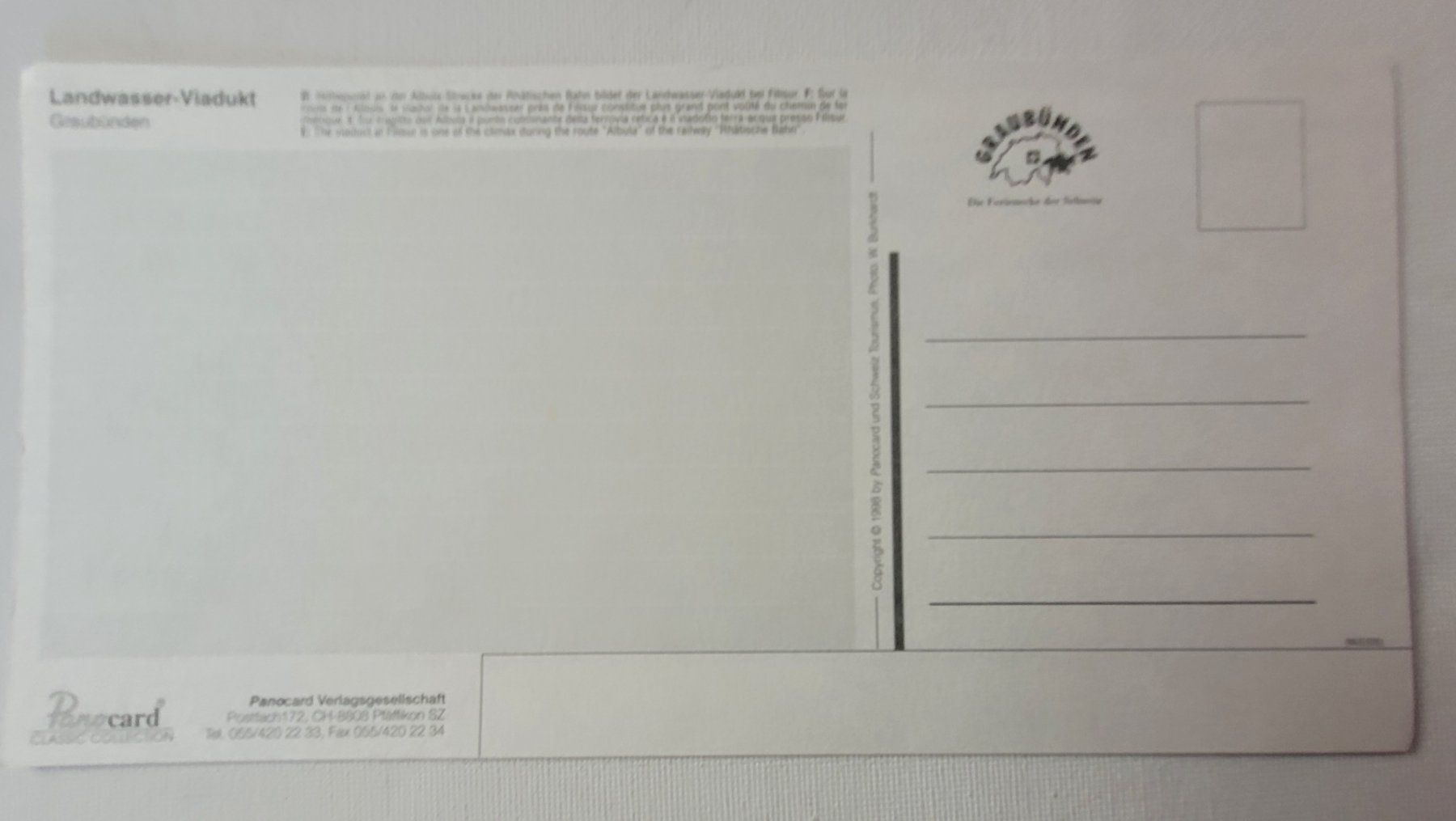 Cartoline postali: LANDWASSER-VIADUKT – Nuovo (secondo la descrizione) da Neftenbach venduto da Mador6 1