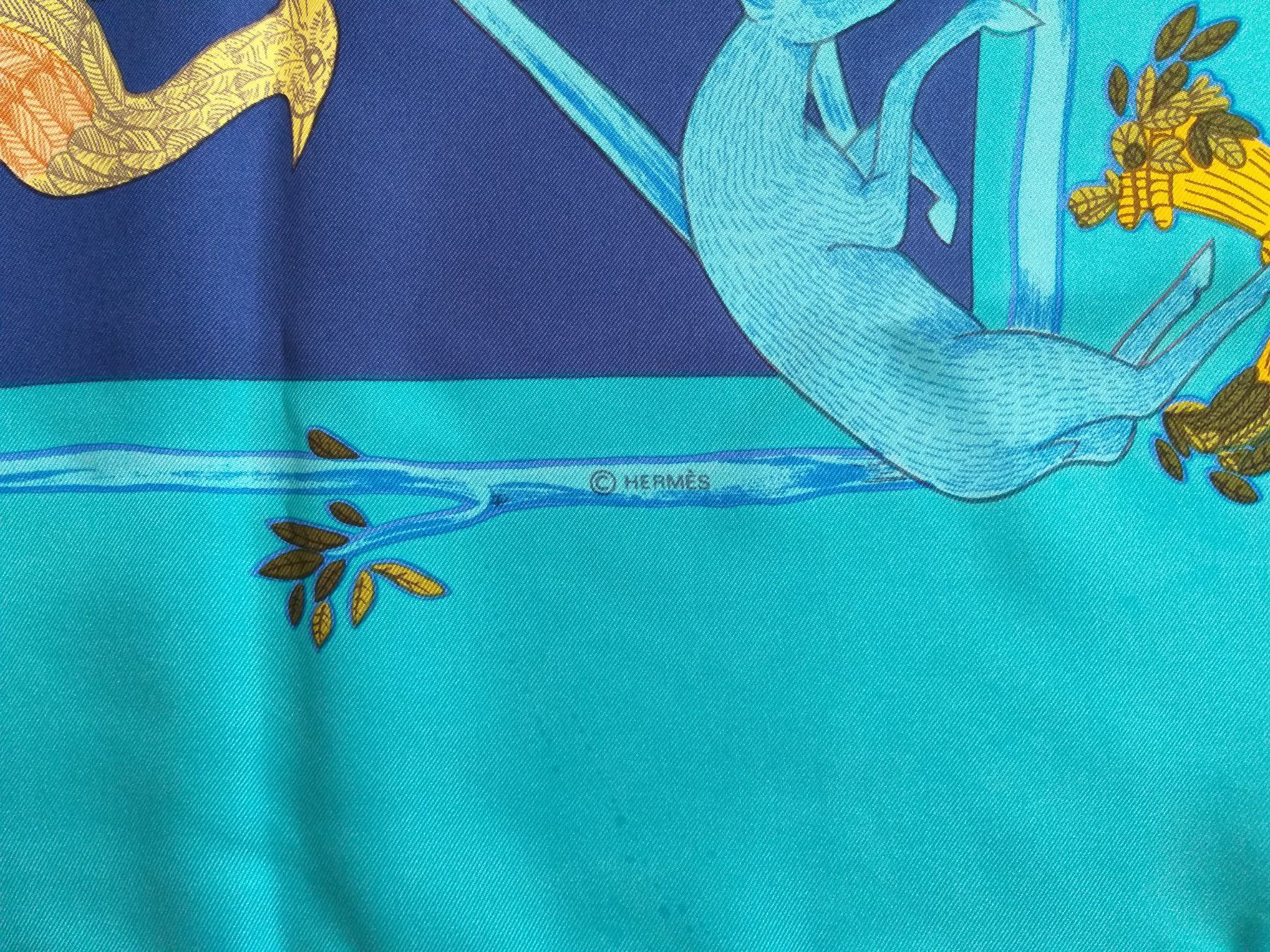 Hermès Foulard & Sciarpe: HERMES "ALPHABET III" CARRE 90 CM – Usato da Cossonay-Ville venduto da Les_1001_perles 2