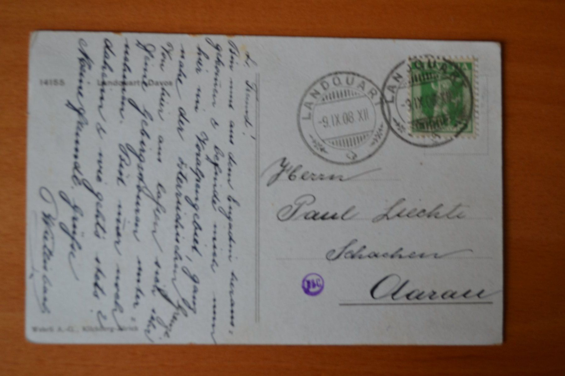 Cartoline postali: AK Landquart – Usato da Beinwil am See venduto da kajak55 1