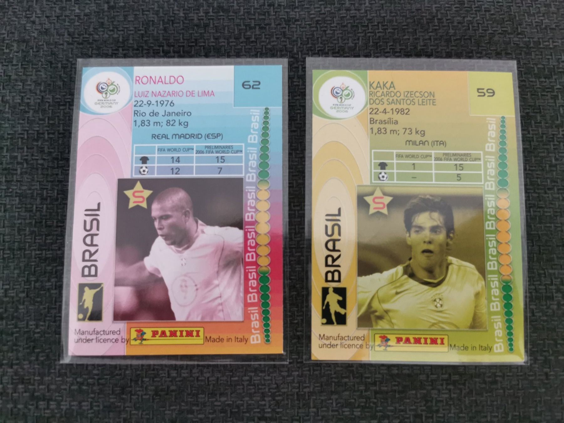 Panini Sammelbilder & Trading cards: Rare Ronaldo & Kaka Panini Trading Cards – Gebraucht aus Ostermundigen von DaCards 1