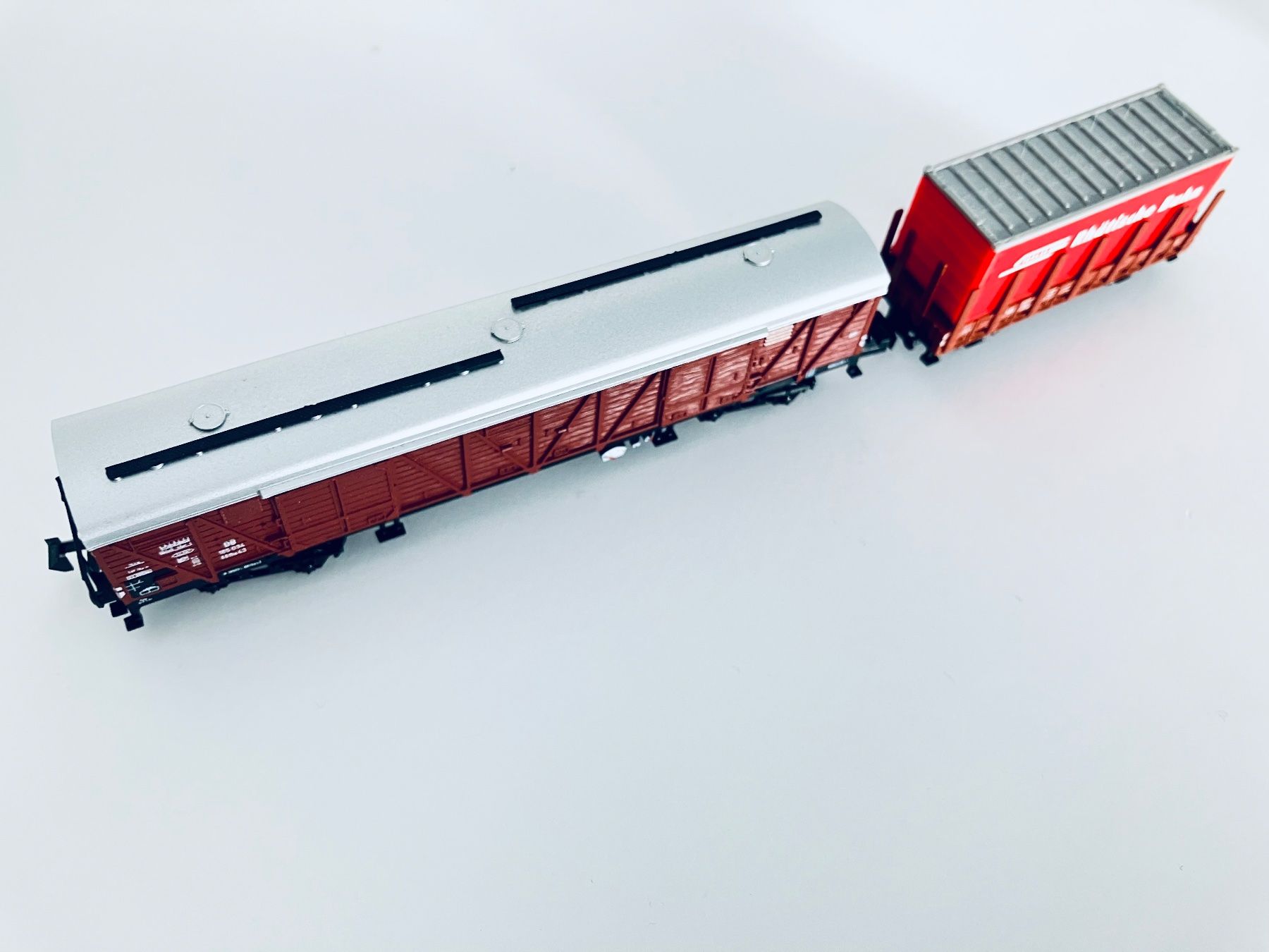 Trix Modellini di ferrovie: RhB Doppel-Komposition SPUR N – Usato da Oberbuchsiten venduto da Orsetto24 1