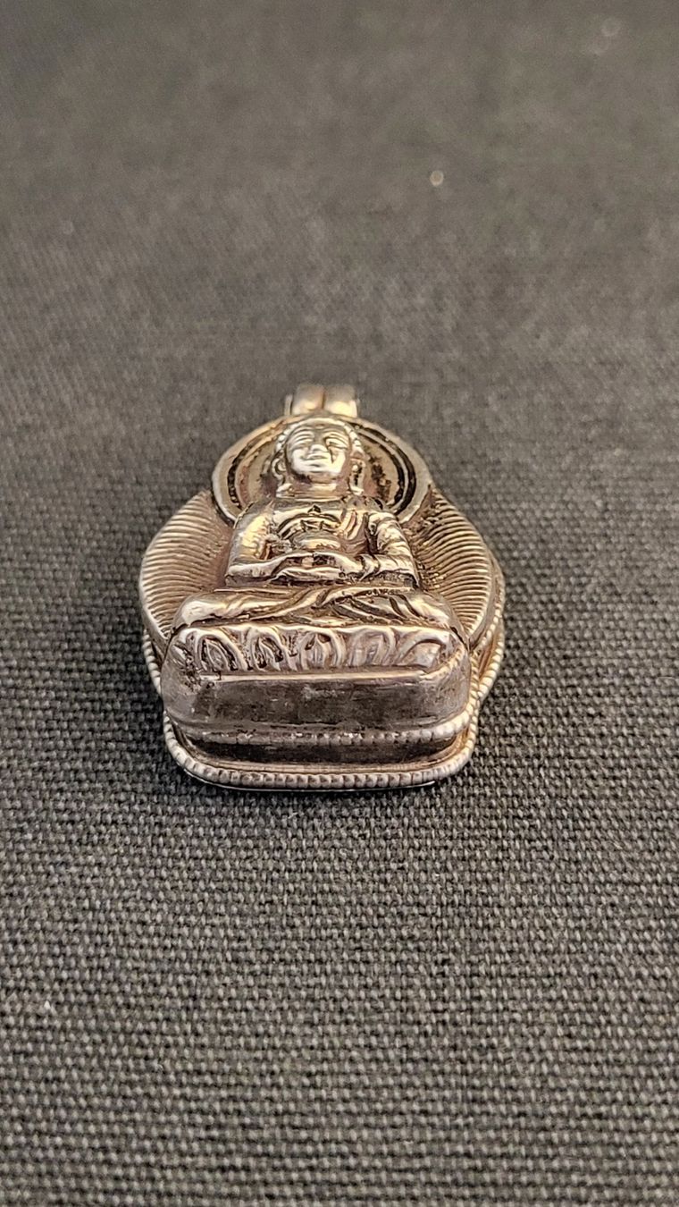 Ciondoli: Silber-Amulett BUDDHA - Gift-Anhänger – Usato da Basel venduto da spinne02 4