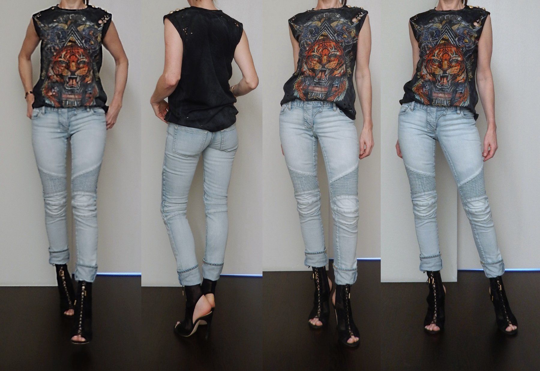 Balmain Jeans: Orig. BALMAIN Motorcycle Jeans Gr. 34-36 – Usato da Tuggen venduto da vivira 2