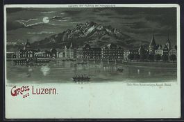Mondschein-Lithographie Luzern, Ortsansi