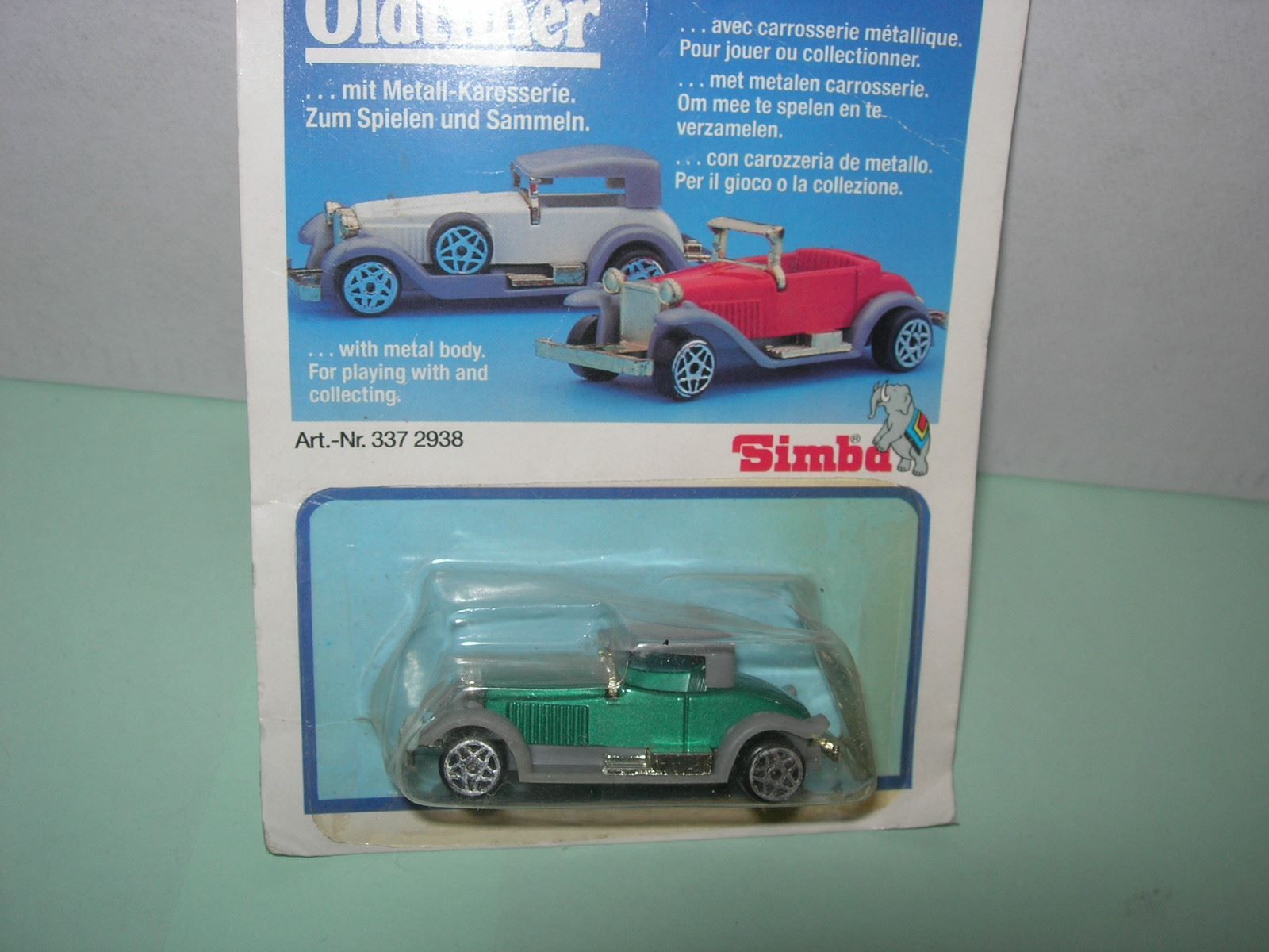 Modellini d'auto: Simba Oldtimer, Modellauto grün im OVP, Nr. 337 2938 – Nuovo e nell'imballaggio originale da Hornussen venduto da Corvette-
